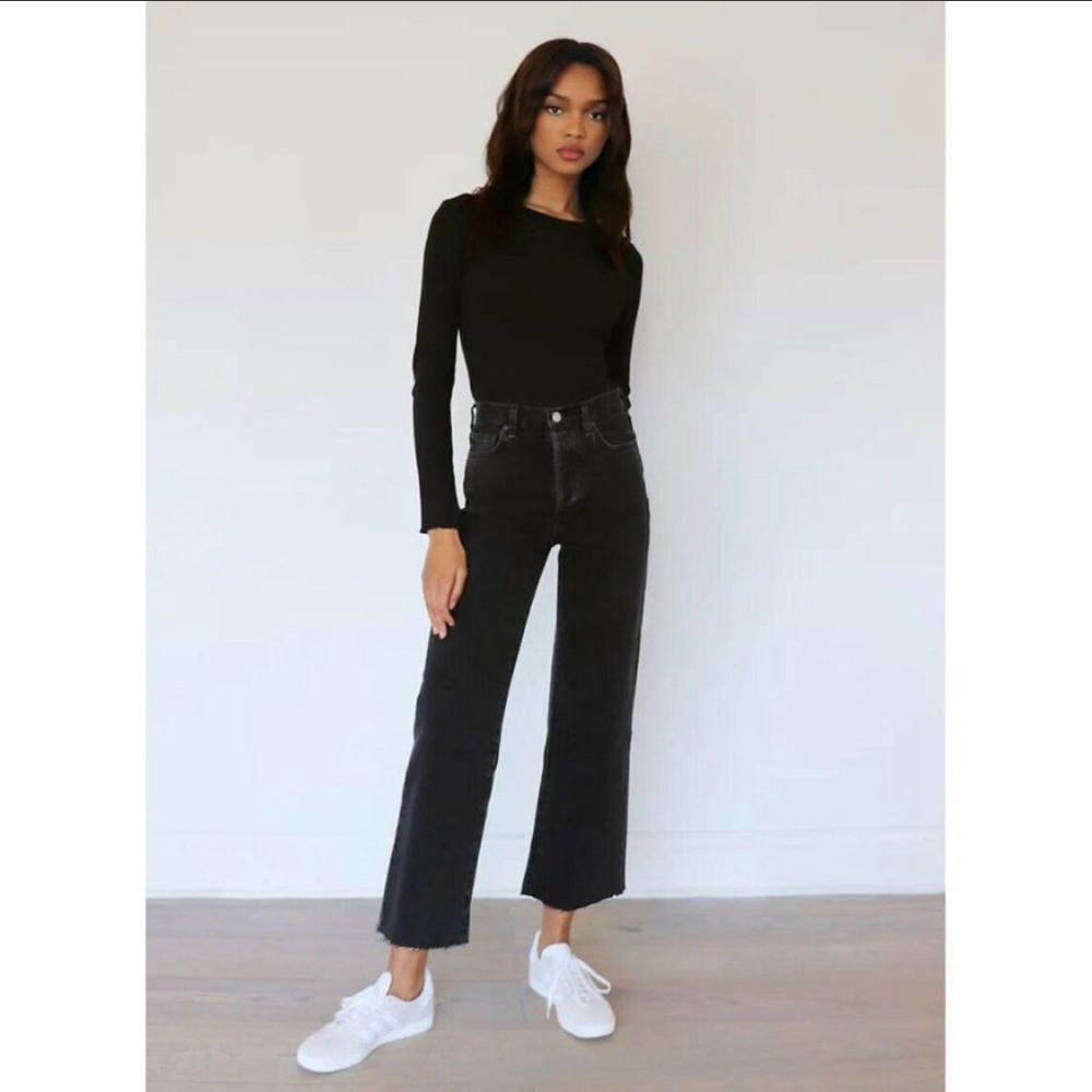Aritzia - Denim Forum Farrah High Rise Wide Leg